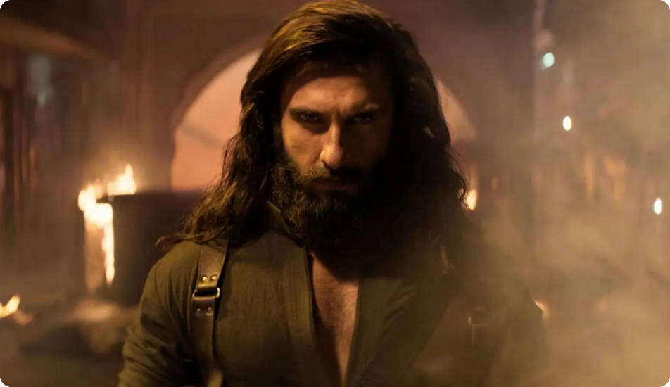 Dhurandhar behind the scenes — lead in character on set