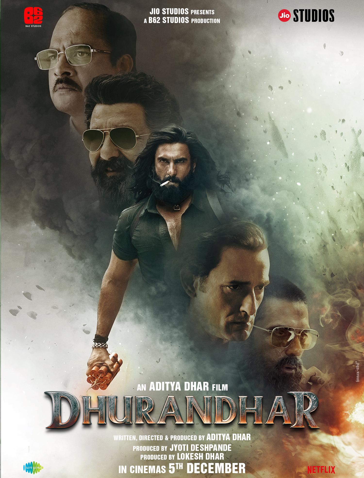 Dhurandhar poster — the ensemble